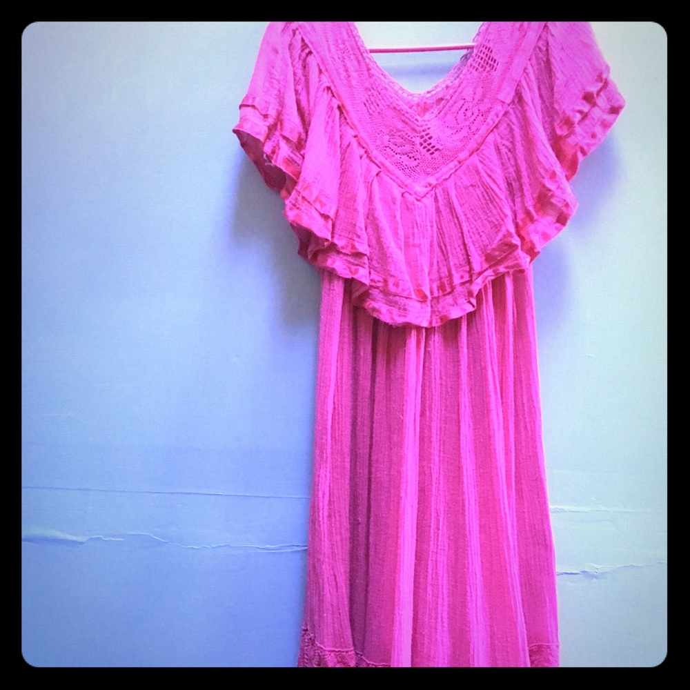 Vintage Mexican Cotton gauze dress